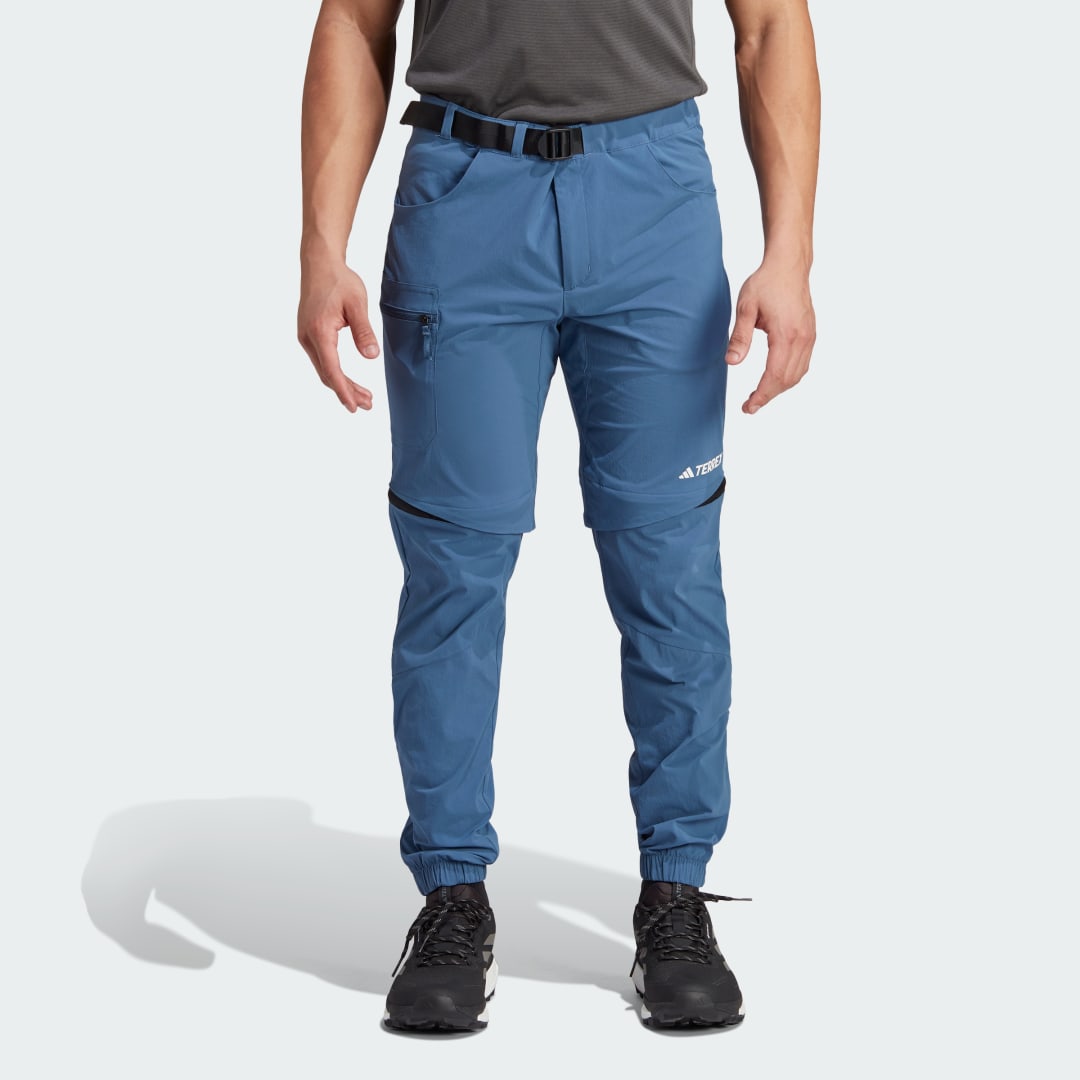 Панталони adidas Performance Terrex Utilitas Hiking Zip-Off Pants Синьо | HZ9045, 0