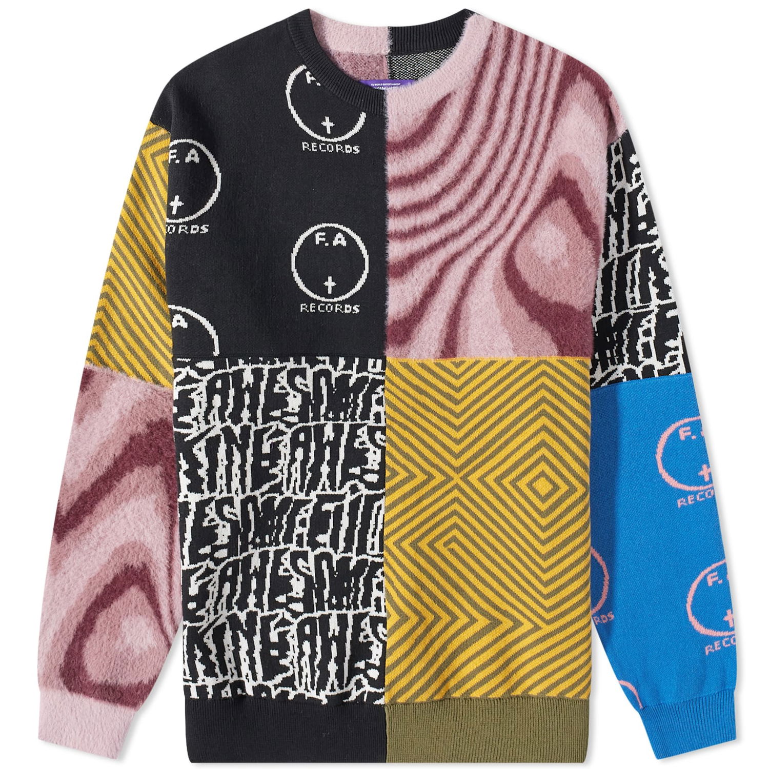 Пуловер Fucking Awesome Cult of Personality Crewneck Жълто | FA1731-MLT, 0