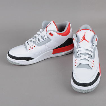 Кецове и обувки Jordan Air Jordan 3 Retro "Fire Red" 2013 Бяло | 136064-120, 2