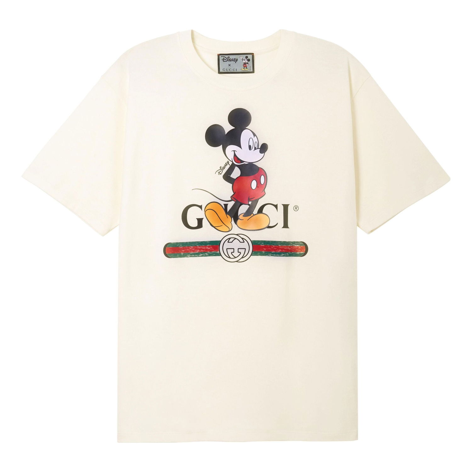 Тениска Gucci Gucci x Disney Mickey Mouse T-Shirt Бежово | 565806-XJB66-9756, 0
