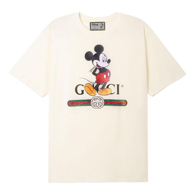 Тениска Gucci Gucci x Disney Mickey Mouse T-Shirt Бежово | 565806-XJB66-9756