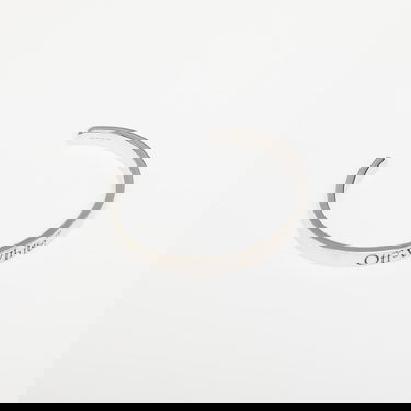Гривна Off-White Bangle Bracelet Металик | OMOA109C99MET0017210, 2