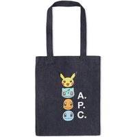 Голяма пазарска чанта A.P.C. Pokémon x Lou Tote Bag Тъмно синьо | COCSX-M61908-IAI, 1