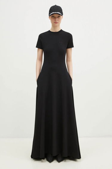 Pокля VETEMENTS VETEMENTS Embroidered Logo Maxi Dress Черно | WA66DR710B, 4