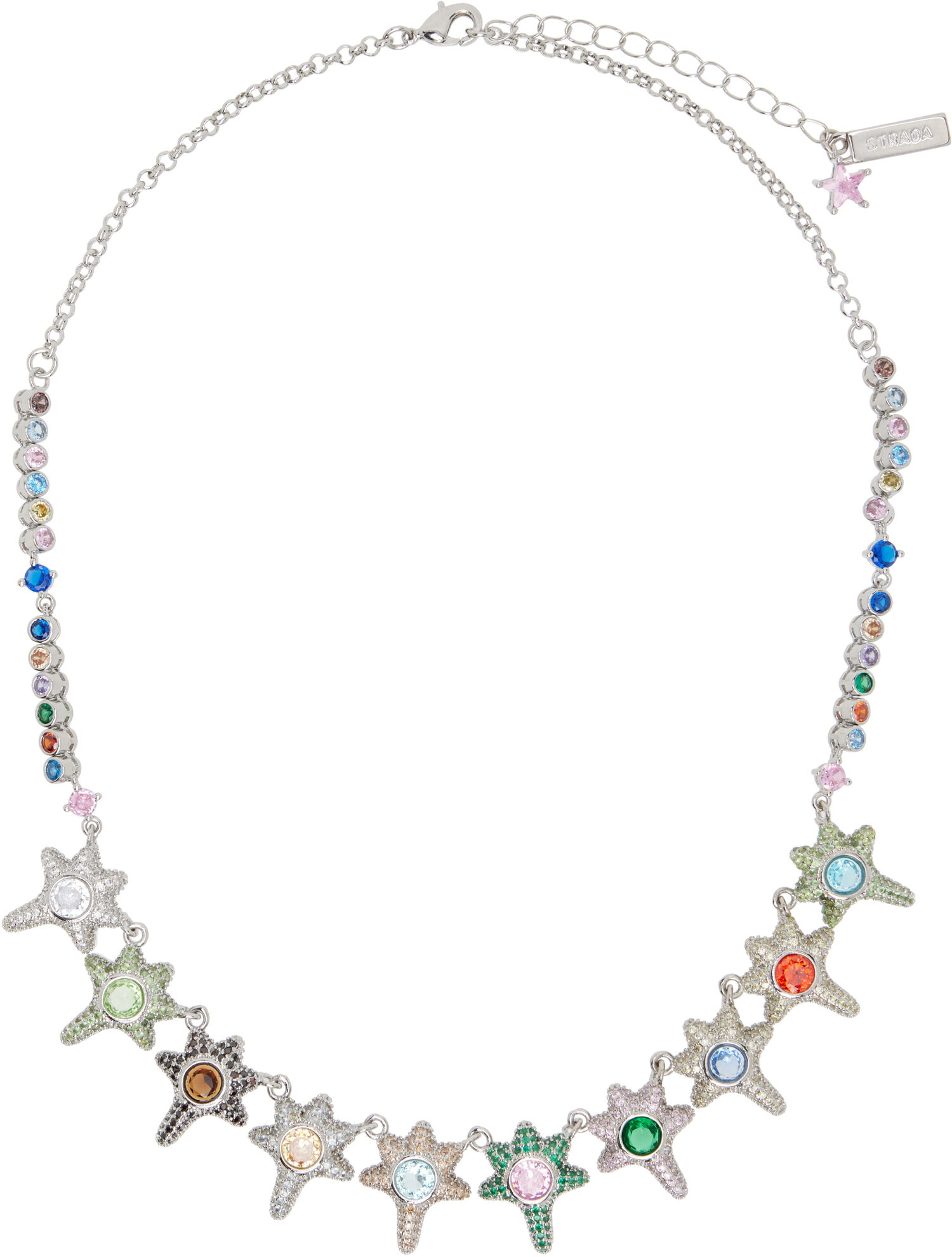 Колие Collina Strada Star Link Gemstone Necklace Многоцветен | XX1308, 0