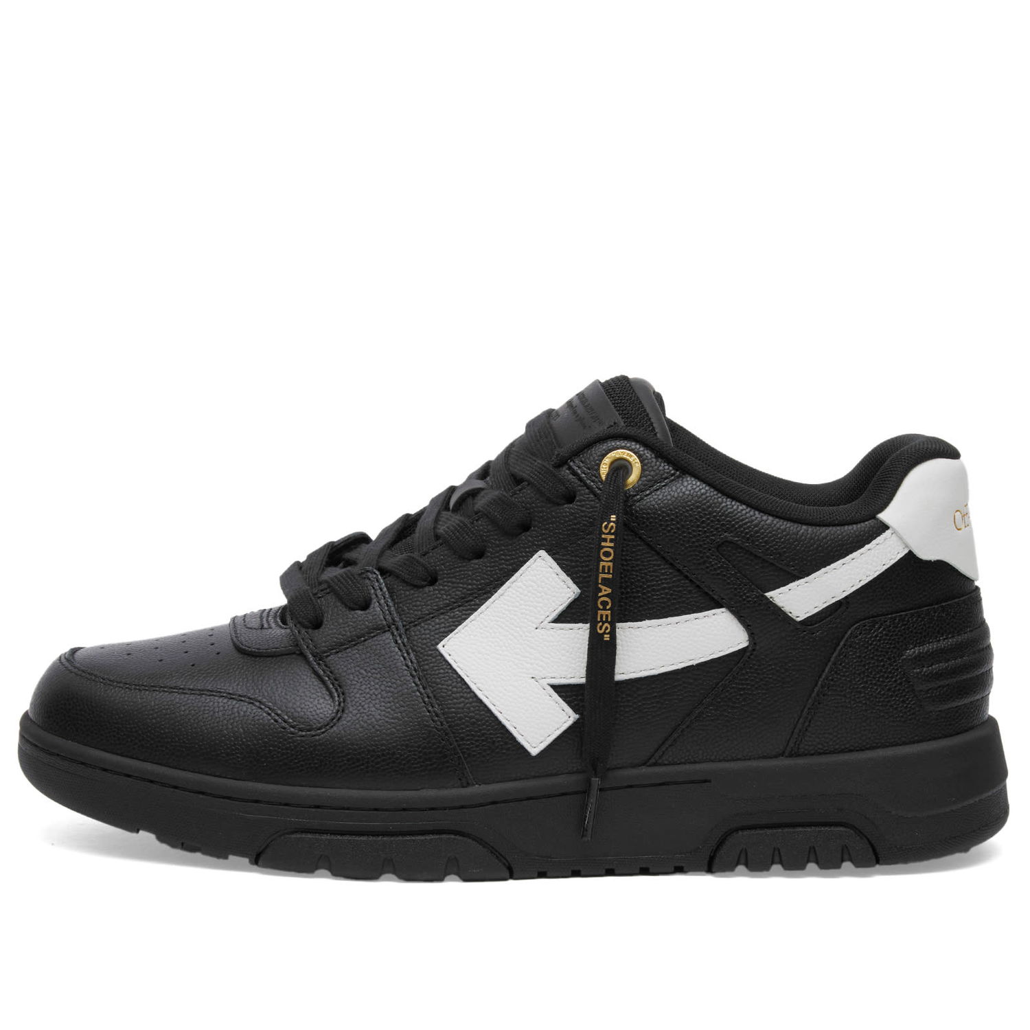 Кецове и обувки Off-White Out Of Office Leather Sneaker Черно | OMIA189F24LEA00D1001, 0