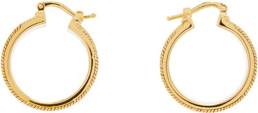 Обеци Jil Sander Jil Sander Textured Hoop Earrings Жълто | J12VG0307_P4877, 0