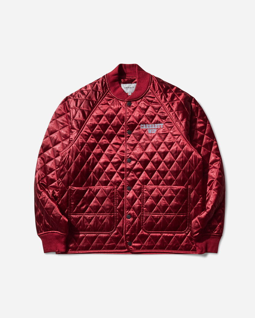 Яке бомбър Carhartt WIP Alumni Quilted Liner Jacket Бургунди | I035146 H8XX