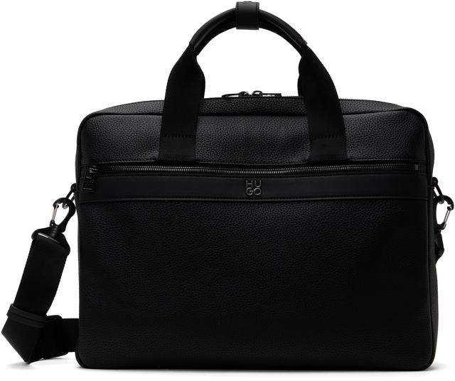 Logo Hardware Faux-Leather Briefcase