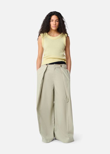 Жилетка AXEL ARIGATO Marla Cropped Sleeveless Knit Vest with Side Detail Жълто | A3356003, 4