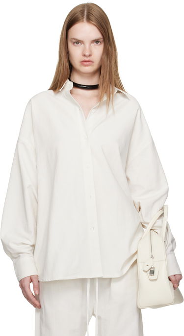 Риза Fear of God Fear of God ESSENTIALS Relaxed Shirt Бяло | 186SP255524FW, 0