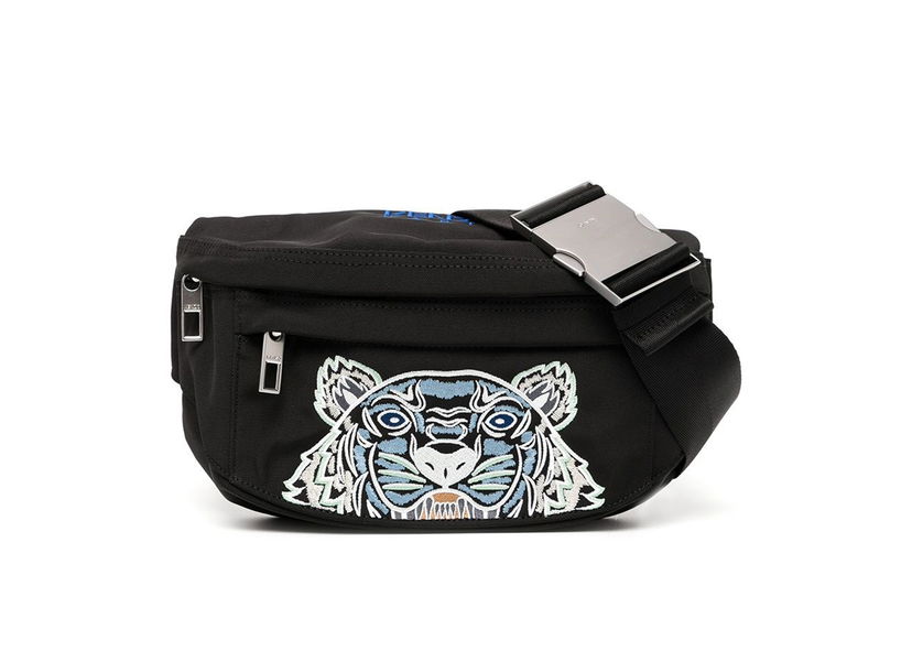 Чанта за кръста KENZO Embroidered Tiger Bum Bag Черно | FA65SF305F20