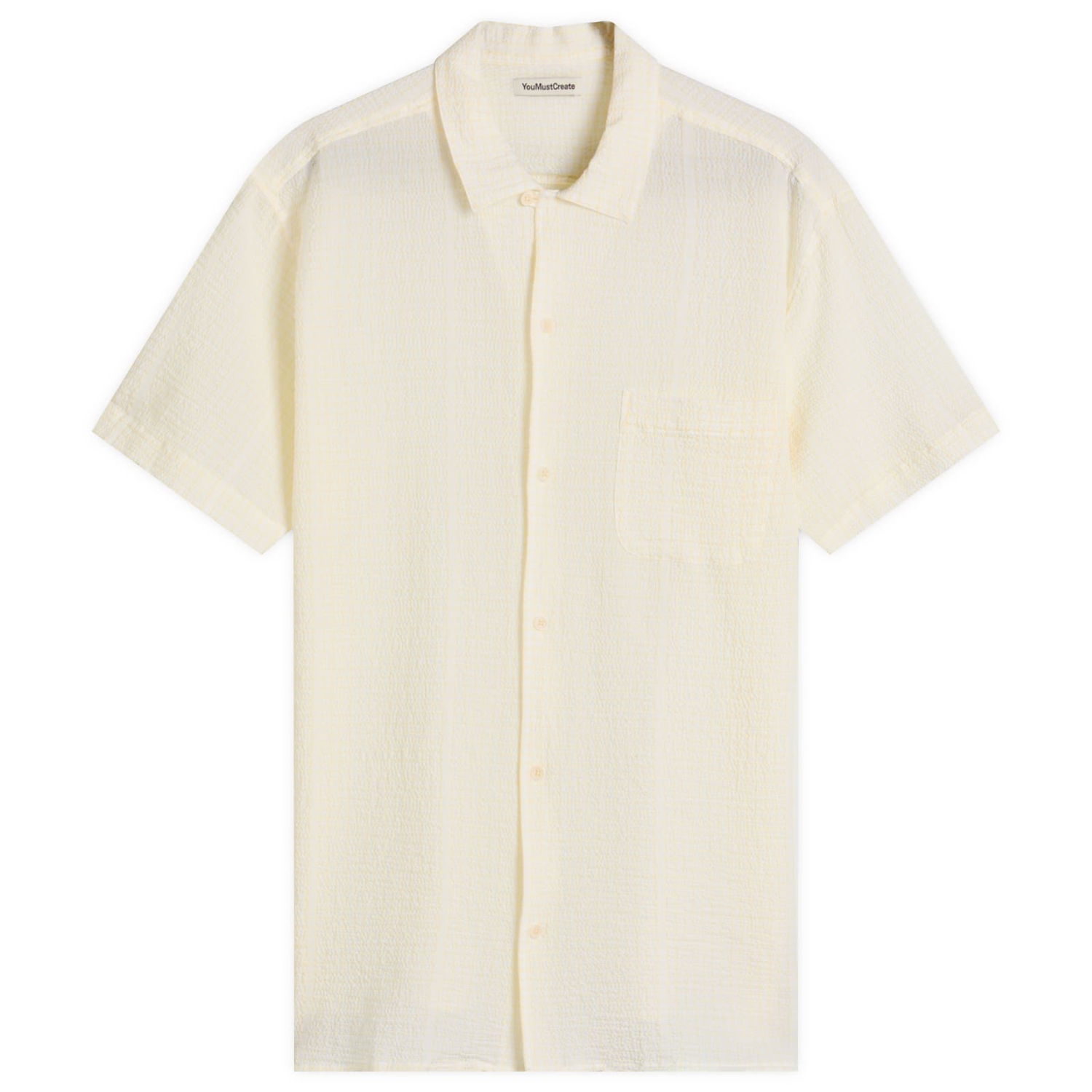 Риза YMC YMC Malick Stripe Vacation Shirt, Size Large Жълто | P2YMC-10, 1
