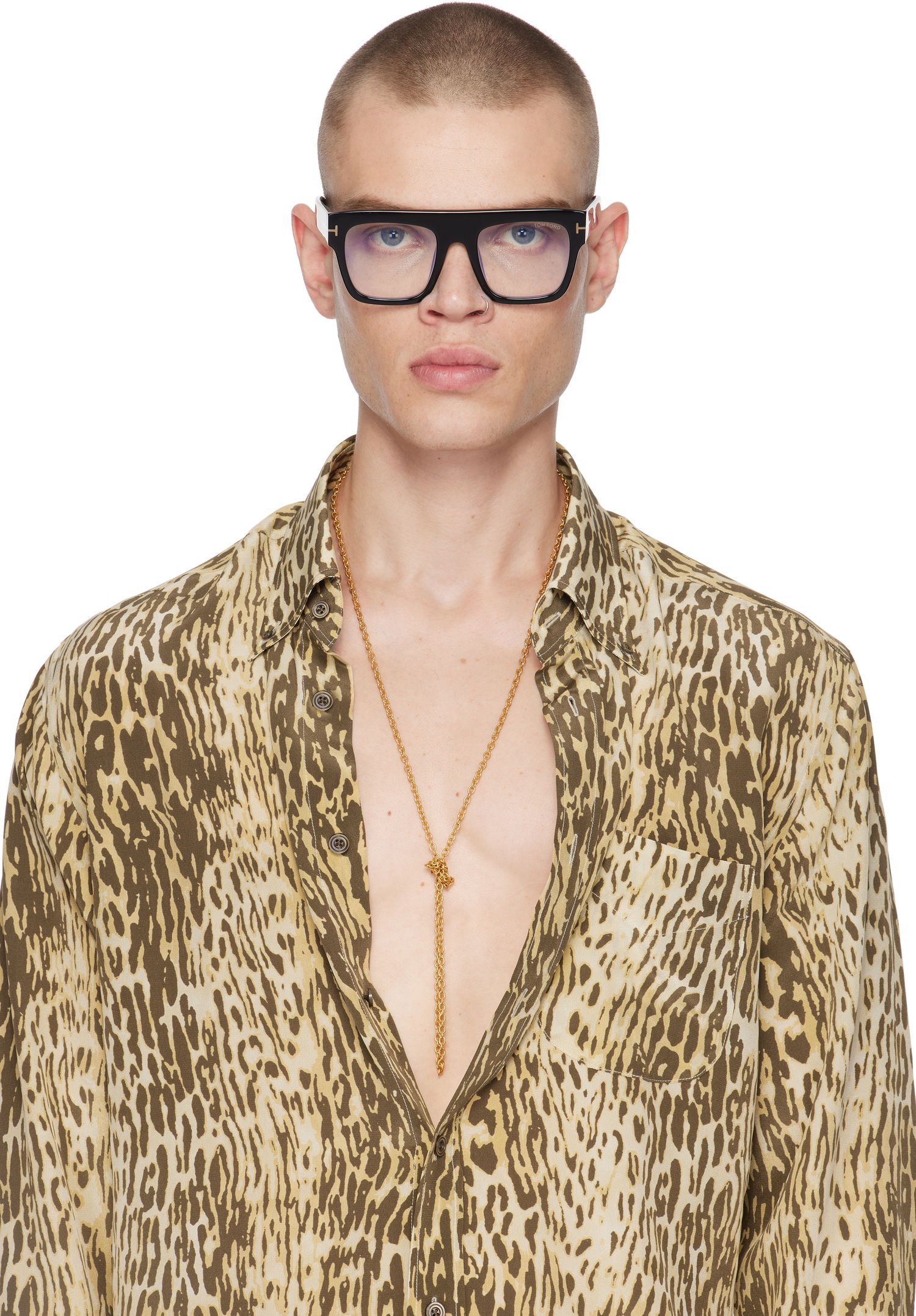 Колие Tom Ford Brass Chain Necklace Металик | JM012-AMT001X, 1