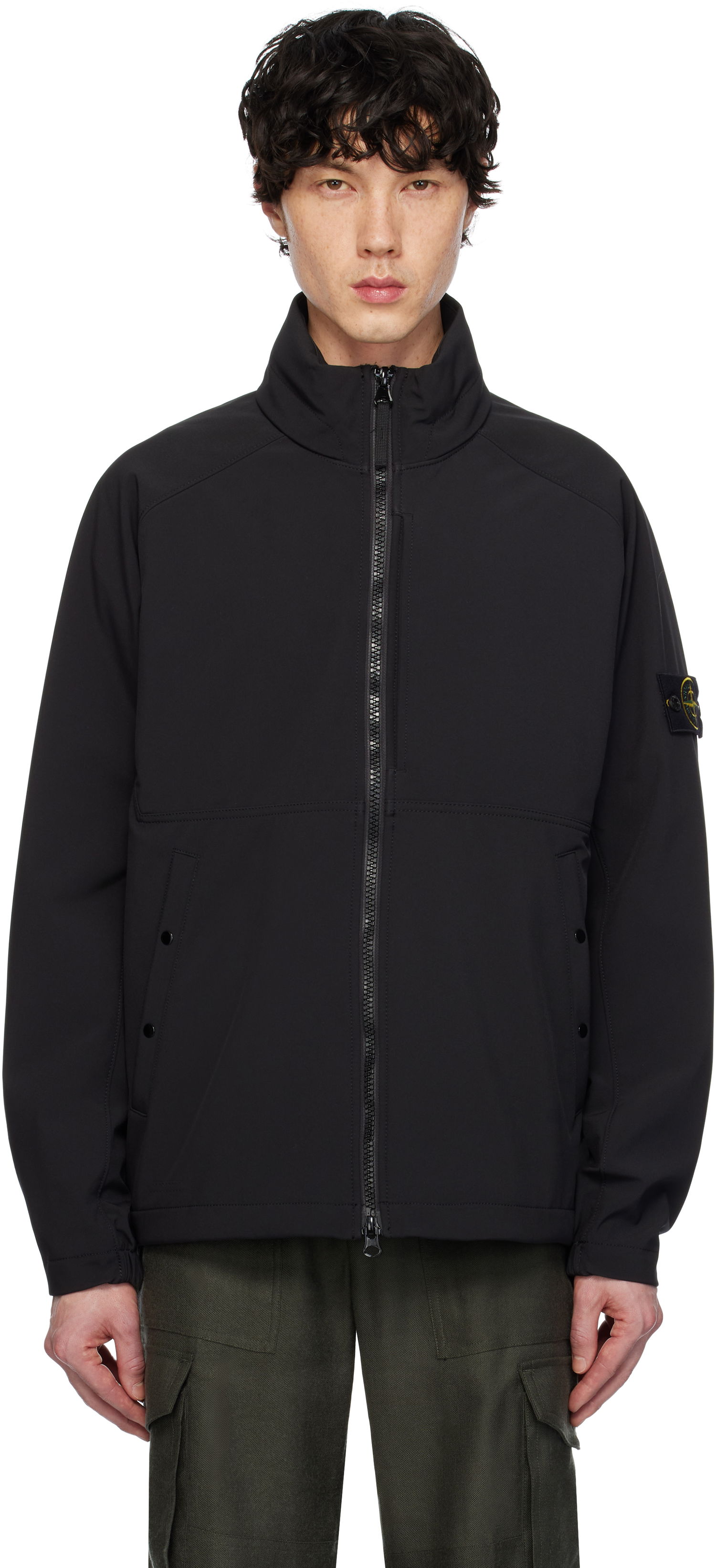 Ветровка Stone Island Stone Island Light Soft Shell Jacket Черно | K1S15 4100010 S0A22, 0