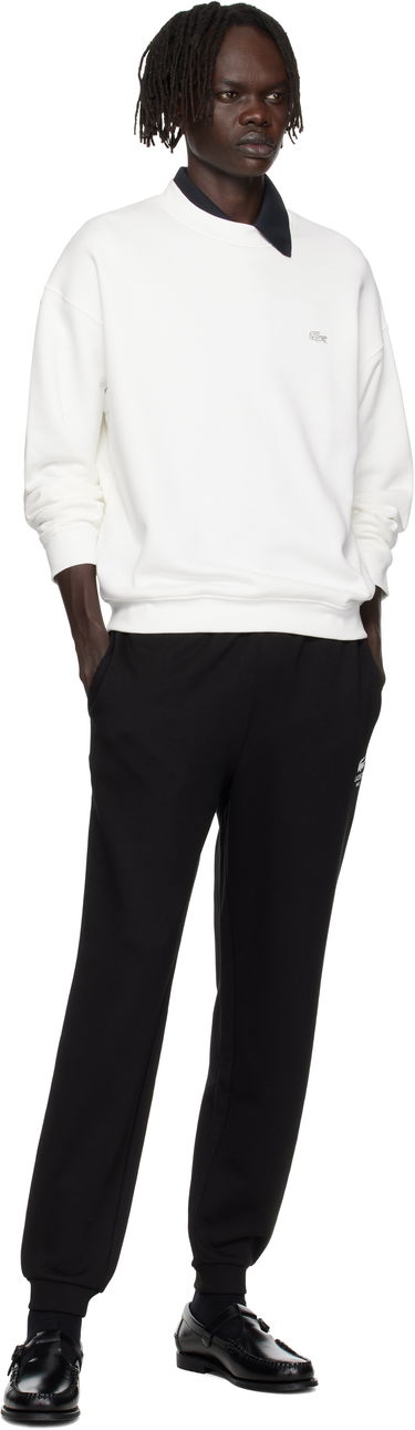 Суитчър Lacoste Loose Fit Heavy Fleece Sweatshirt Бяло | SH7745_70V, 3