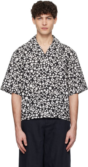 Риза Marni Marni Pop Fields Motif Shirt Черно | CUMU0330S2 UTC463, 0