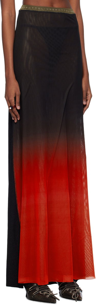Пола Ottolinger Ottolinger Semi-Sheer Maxi Skirt Червено | 103202, 1