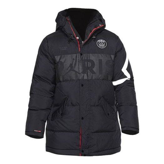 Пухо яке Jordan Jordan Paris Saint-Germain Hooded Parka Черно | BQ8372-010