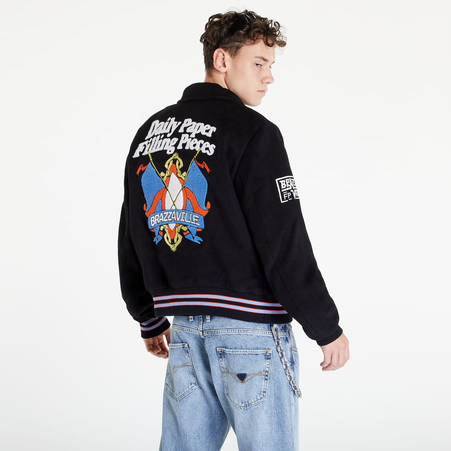 Яке бомбър DAILY PAPER Filling Pieces x Varsity Черно | 2109185, 0