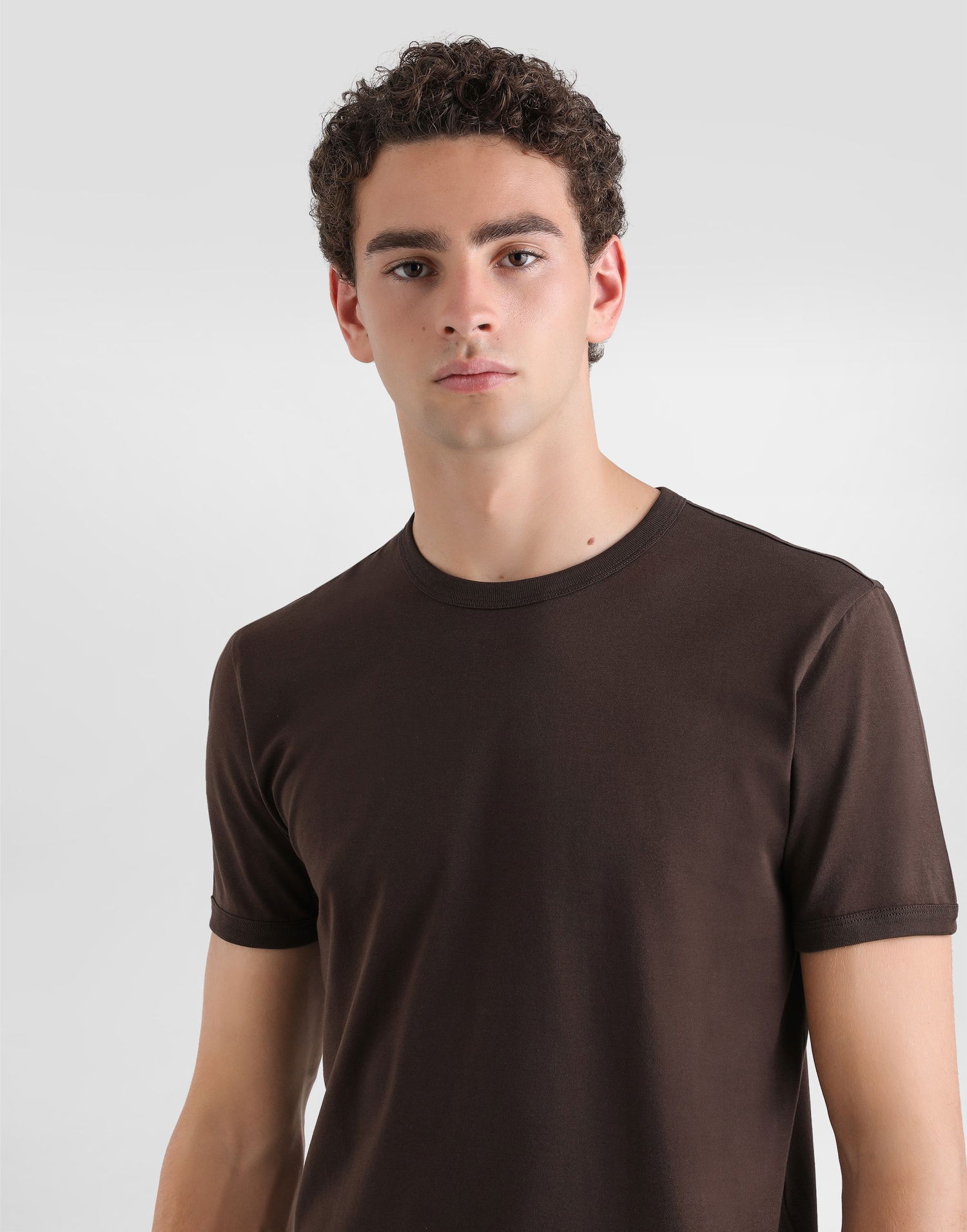 Тениска Dolce & Gabbana Dolce & Gabbana Cotton T-Shirt Кафяво | G8JX7TFU7EQM1213, 1