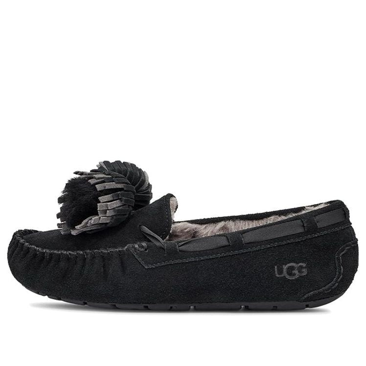 Кецове и обувки UGG Dakota Bow Pom Slippers Черно | 1124031-BLK