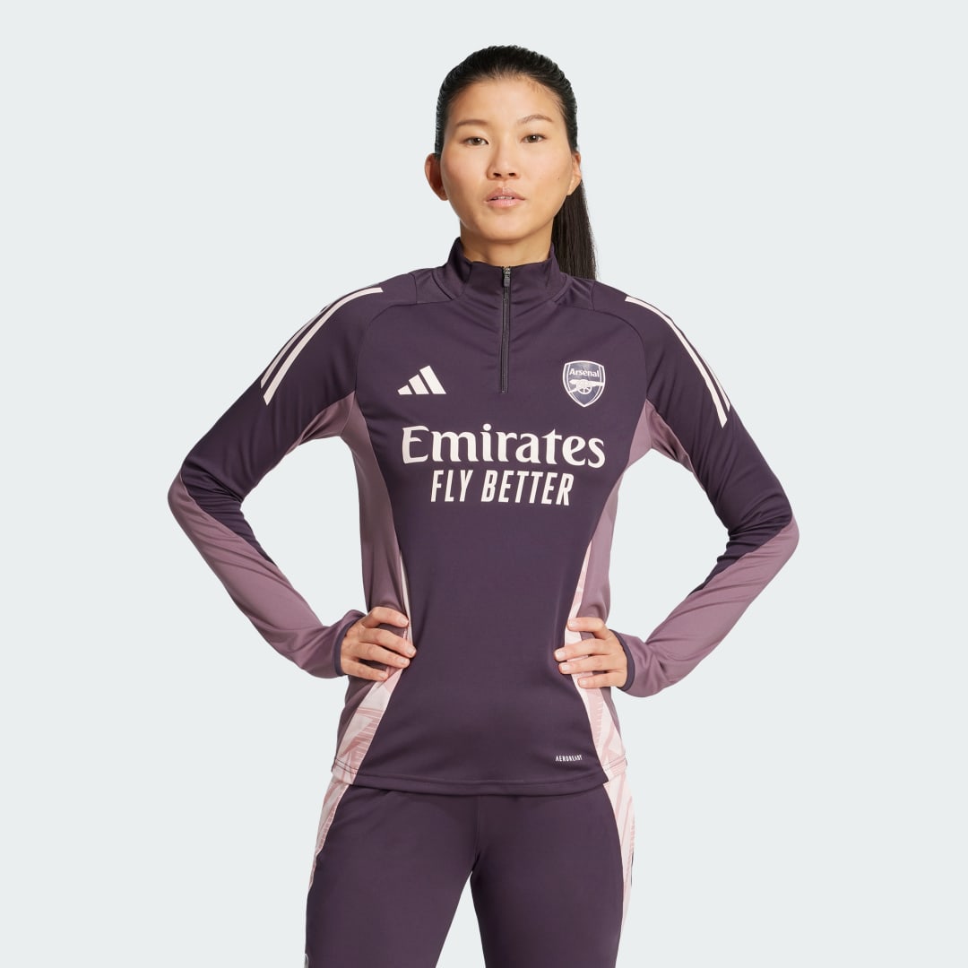 Суитчър adidas Performance Arsenal Tiro 24 Training 1/4 Zip Top Лилаво | JF2920, 0