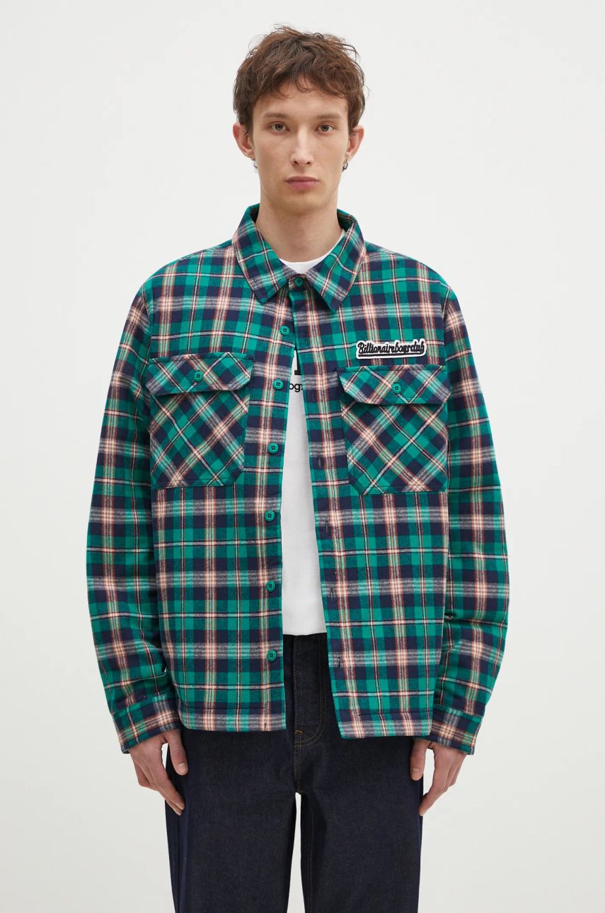 Риза BILLIONAIRE BOYS CLUB Billionaire Boys Club Padded Check Overshirt Зелено | B24430, 0