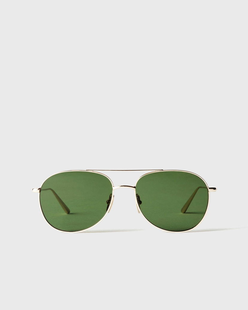 Слънчеви очила Chimi Eyewear Pilot Soft Gold Green v2 Зелено | 10362-POLYGON-SOFT-GOLD-GREEN