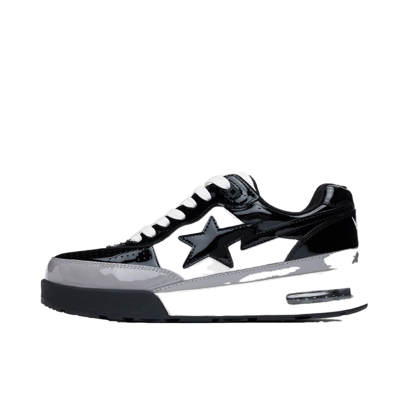 Кецове и обувки BAPE Road Sta "Black White" Черно | 1J20-191-009-BLK