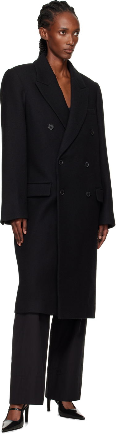 Палта WARDROBE.NYC WARDROBE.NYC Double Breasted Coat Черно | W4108F25WO, 3