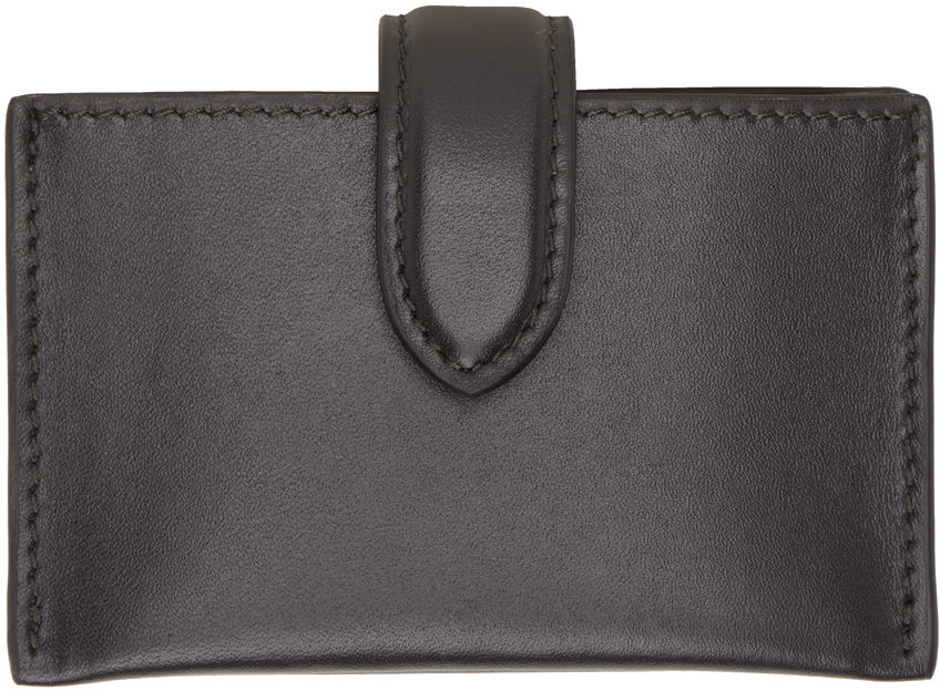 Портфейл The Row Leather Multi Card Holder Черно | W1335-L60, 1