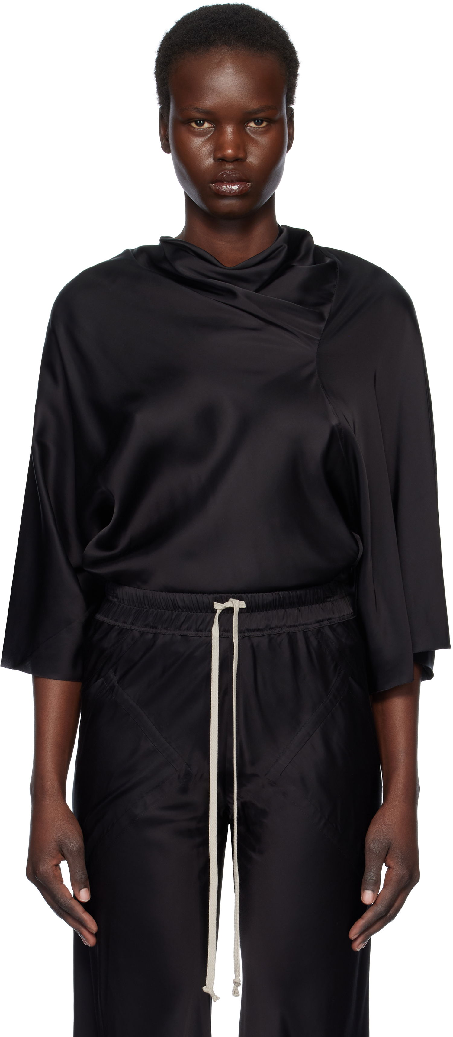 Риза Rick Owens Rick Owens Hollywood Cylinder Top Черно | RP01E7231 SCH, 0