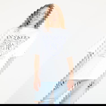 Тениска New Era New York Yankees Floral Graphic Oversized T-Shirt Бяло | 60667845, 1