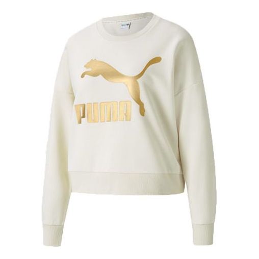 Пуловер Puma Classics Logo Crewneck Sweatshirt Бяло | 531382-73