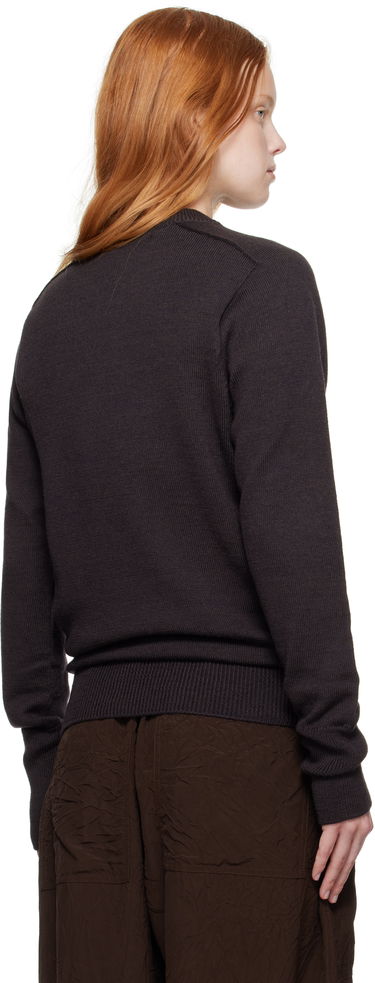 Пуловер Studio Nicholson Studio Nicholson Inverness V-Neck Sweater Кафяво | INVERNESS SN - 1501, 2
