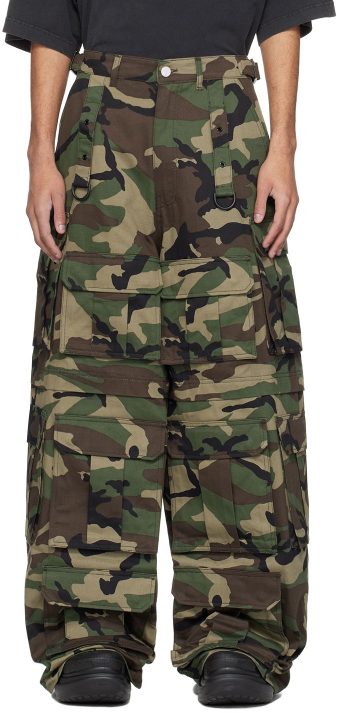 Карго панталони VETEMENTS Multipocket Cargo Pants Зелено | UE64PA131Z, 0