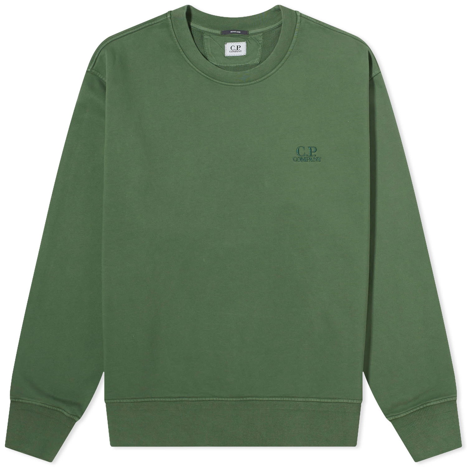 Суитчър C.P. Company Cotton Diagonal Fleece Logo Sweatshirt Зелено | CMSS098B-110044R-649, 0