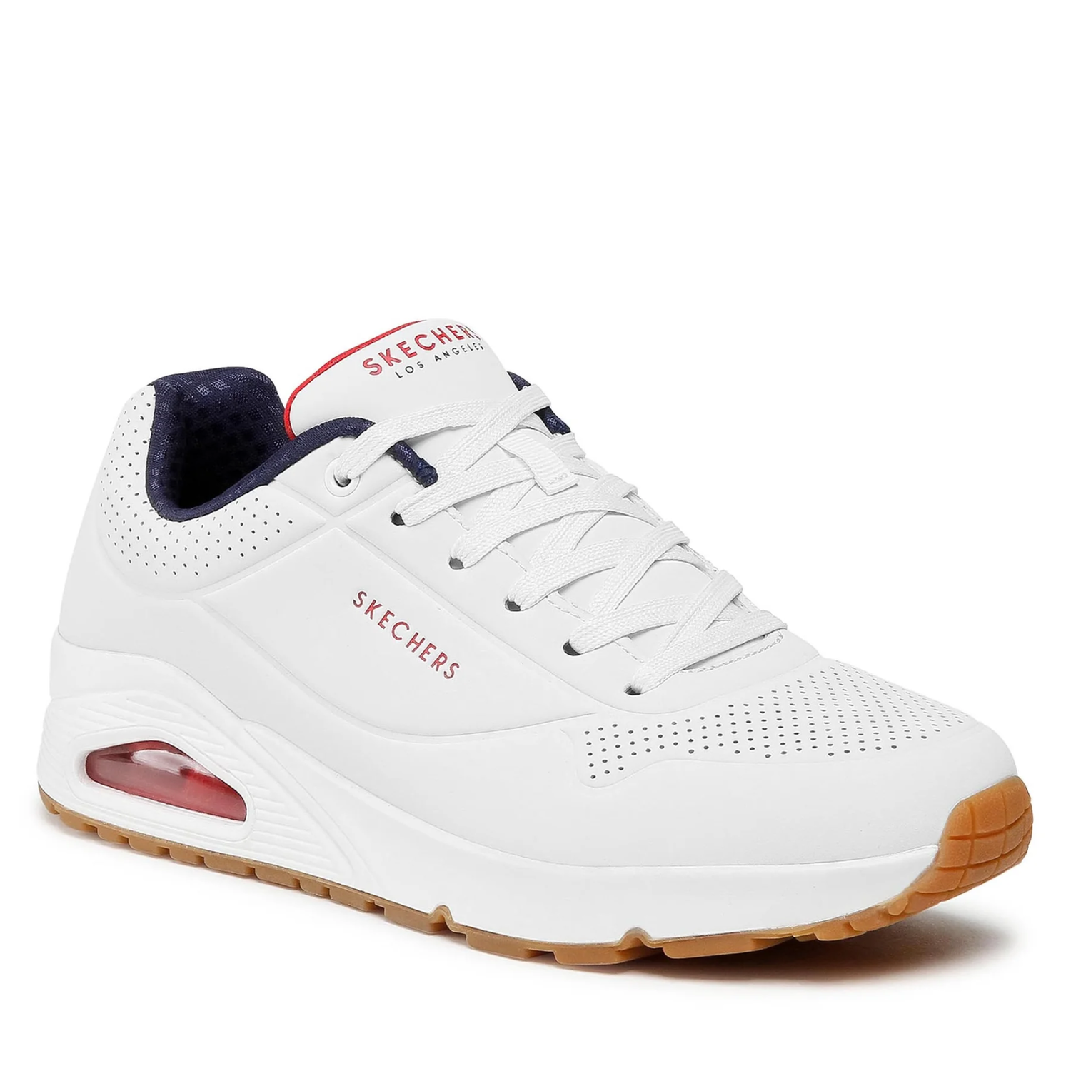 Кецове и обувки Skechers Uno Бяло | 52458-WNVR, 1