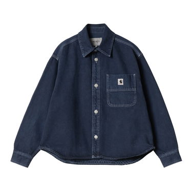Риза Carhartt WIP Georgia Denim Shirt Jacket Синьо | I033747_9, 5
