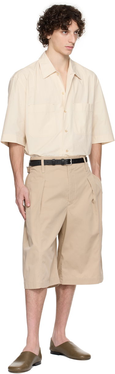 Къси панталони LEMAIRE Lemaire Maxi Pleated Bermuda Shorts Бежово | PA1212 LF1352, 4