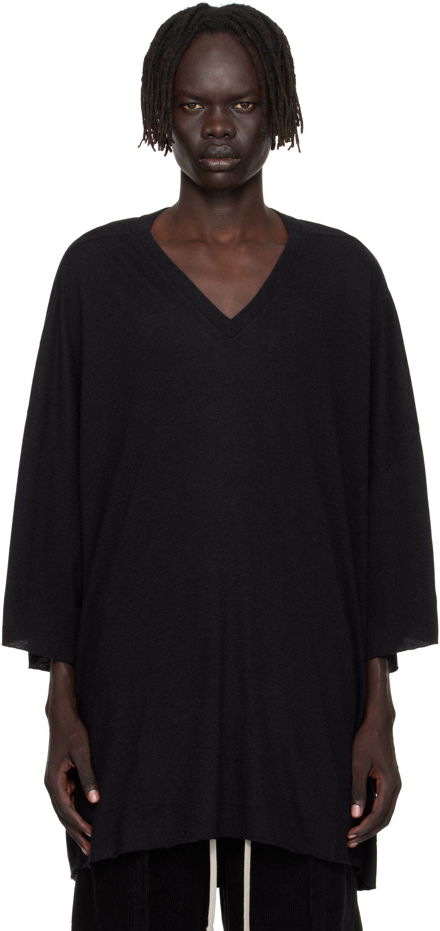 Тениска Rick Owens Rick Owens Concordians V Tommy T-Shirt Черно | RU02E1279 JR, 0