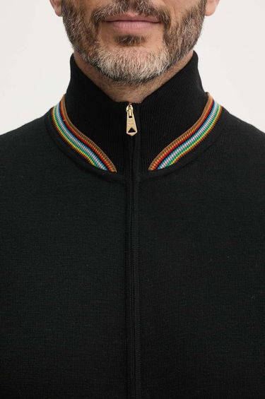 Пуловер Paul Smith Paul Smith Wool Zip Cardigan Черно | M1R.905Y.N02501, 4