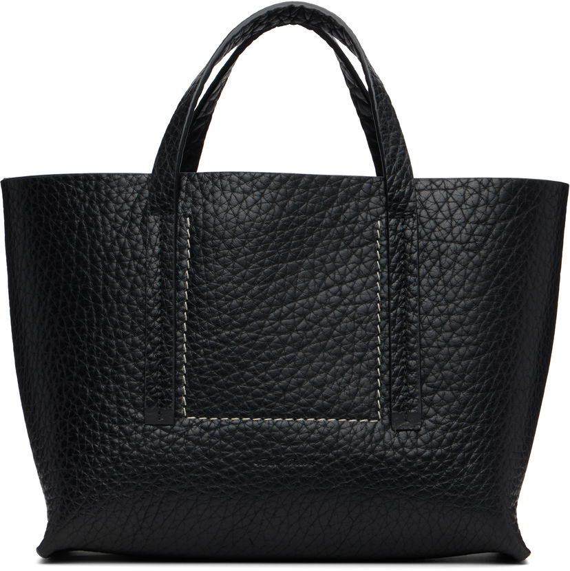 Голяма пазарска чанта Rick Owens Rick Owens Concordians Mini Shopper Tote Черно | RA02E0764 LBT
