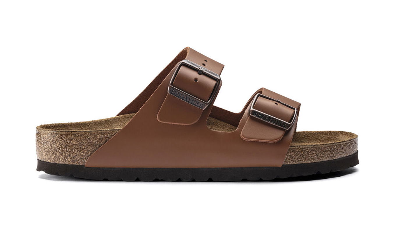 Кецове и обувки Birkenstock Arizona Natural Leather Regular Fit Кафяво | 1019019, 0