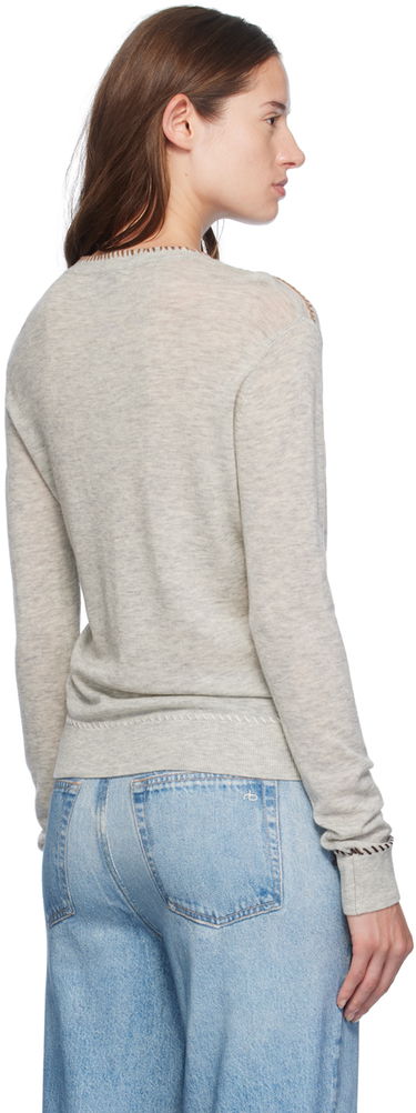 Пуловер rag & bone rag & bone Indie Crewneck Sweater Сиво | WAS24F045BG45, 2