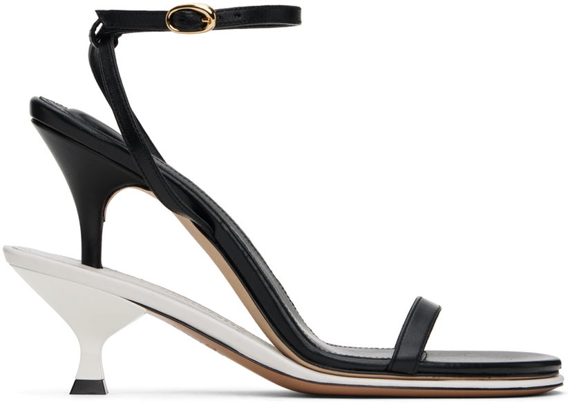 Кецове и обувки Jacquemus Jacquemus Les Sculptures 'Les doubles sandales' Heeled Sandals Черно | 24E241FO141-4303