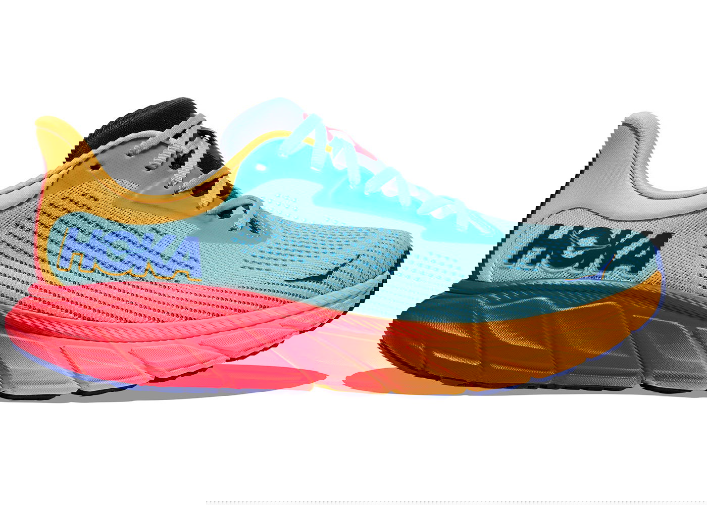Кецове и обувки Hoka One One Arahi 7 Cloudless Poppy Тюркоазено | 1147850-CSPP, 0