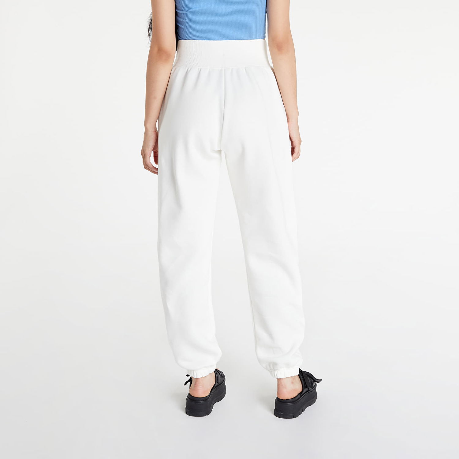 Спортни панталони Nike Sportswear Phoenix Fleece High-Waisted Бяло | DQ5887-133, 1