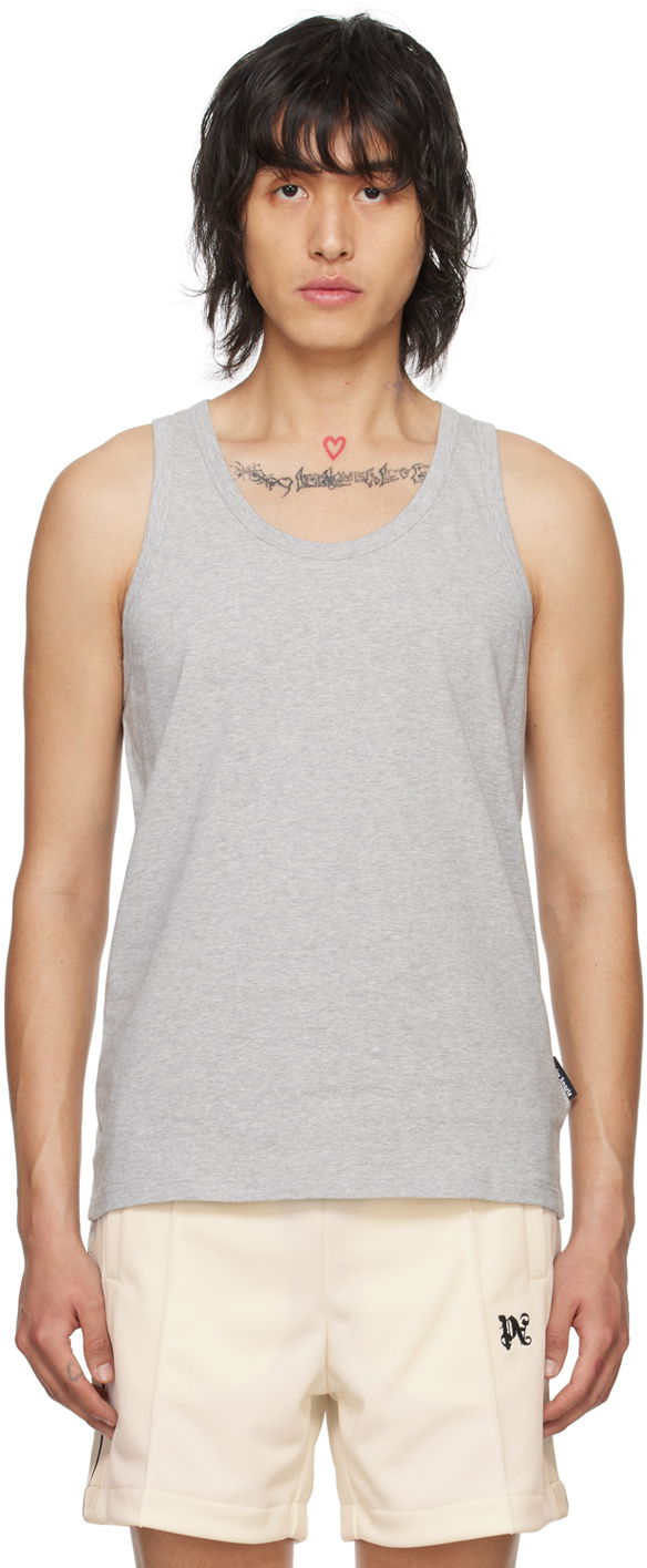 Потник Palm Angels Essential Tank Top Сиво | PMUE002C99FAB0020808